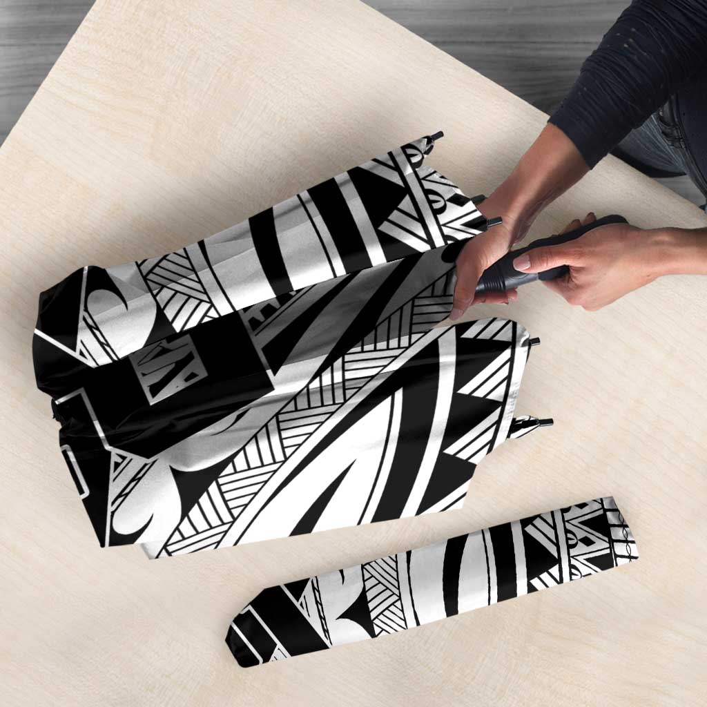 New Zealand Football Custom Umbrella All White Fern Go Champions LT9 - Polynesian Pride
