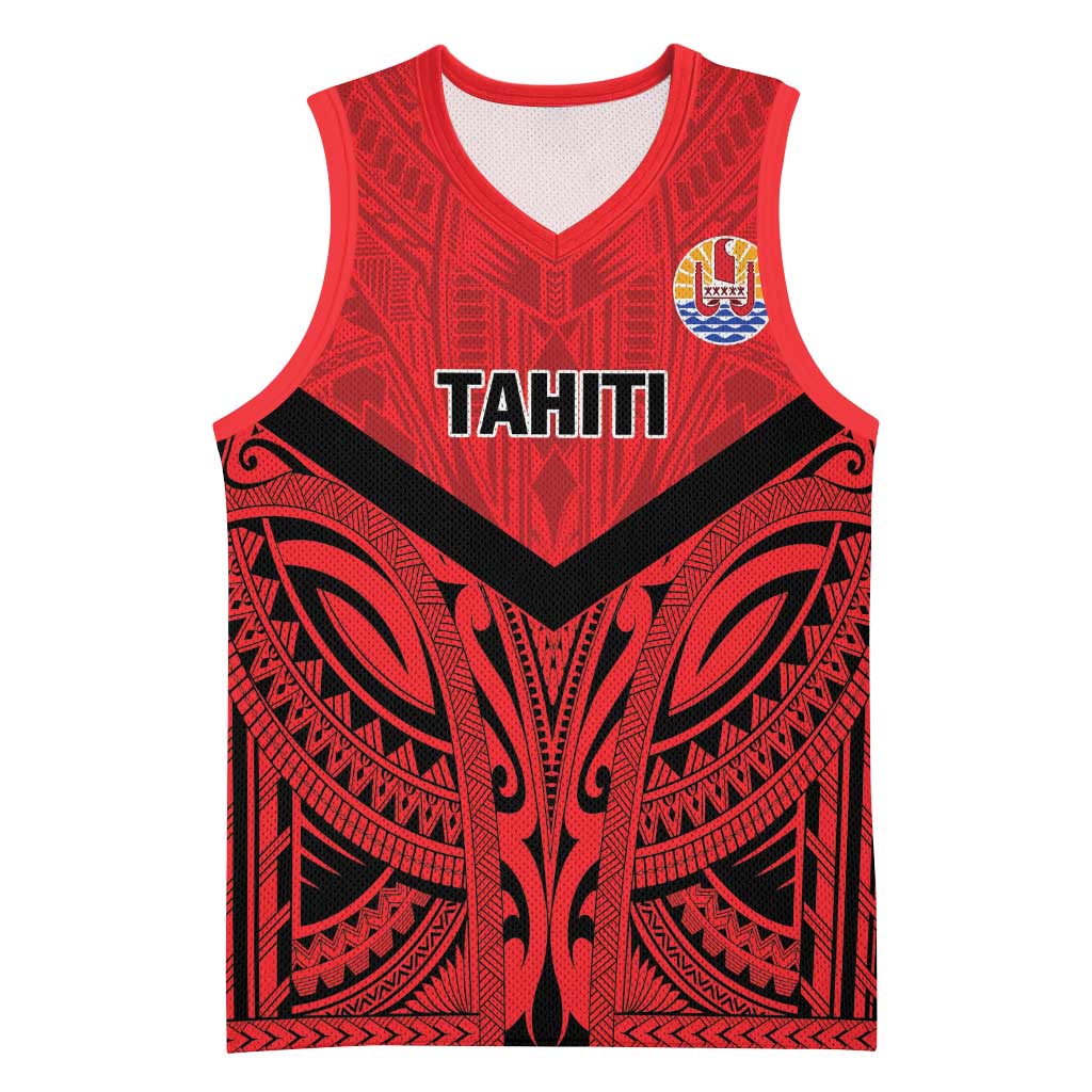 Tahiti Football Custom Basketball Jersey Toa Aito Go Champions LT9 Unisex Red - Polynesian Pride