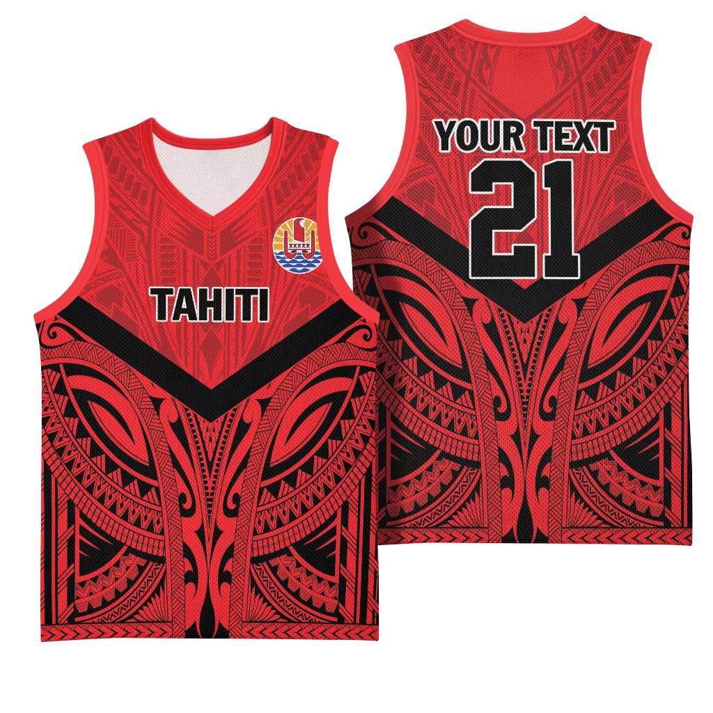 Tahiti Football Custom Basketball Jersey Toa Aito Go Champions LT9 - Polynesian Pride