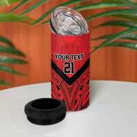 Tahiti Football Custom 4 in 1 Can Cooler Tumbler Toa Aito Go Champions LT9 - Polynesian Pride