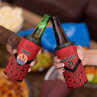 Tahiti Football Custom 4 in 1 Can Cooler Tumbler Toa Aito Go Champions LT9 - Polynesian Pride