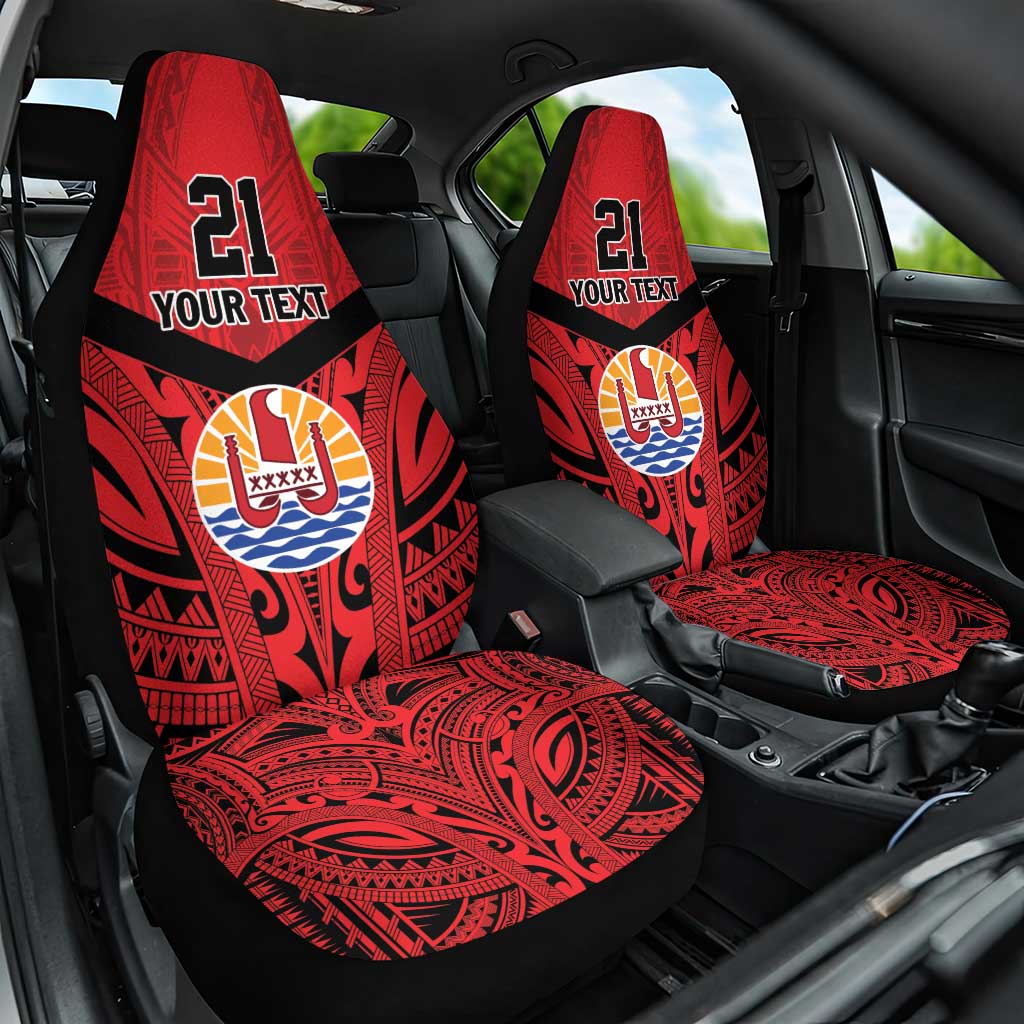 Tahiti Football Custom Car Seat Cover Toa Aito Go Champions LT9 One Size Red - Polynesian Pride