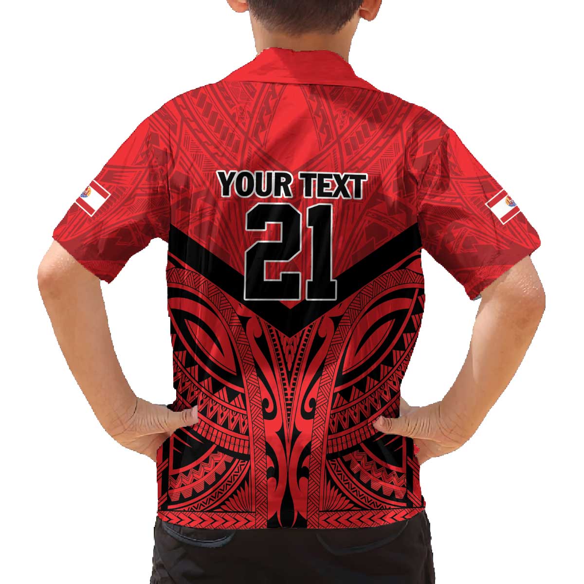 Tahiti Football Custom Family Matching Off The Shoulder Long Sleeve Dress and Hawaiian Shirt Toa Aito Go Champions LT9 - Polynesian Pride