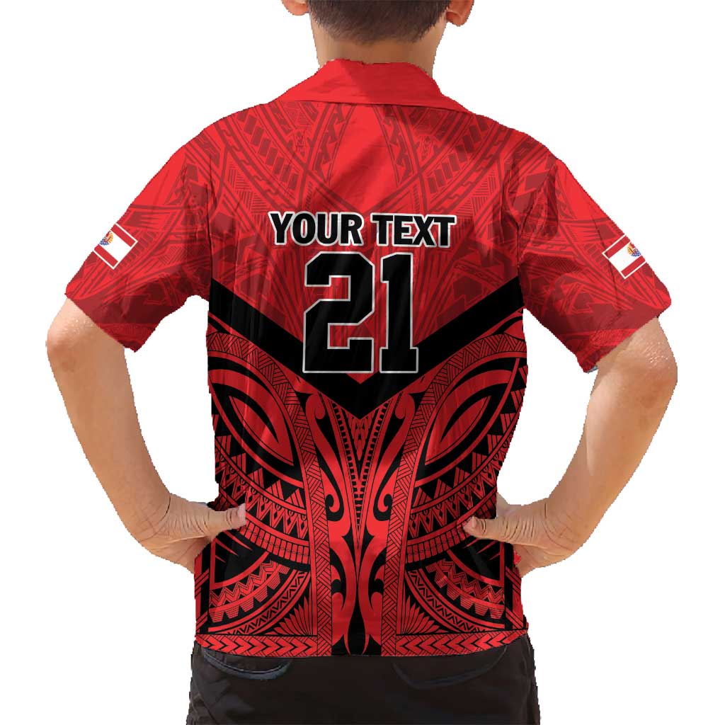 Tahiti Football Custom Family Matching Off Shoulder Maxi Dress and Hawaiian Shirt Toa Aito Go Champions LT9 - Polynesian Pride