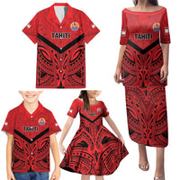 Tahiti Football Custom Family Matching Puletasi and Hawaiian Shirt Toa Aito Go Champions LT9 - Polynesian Pride