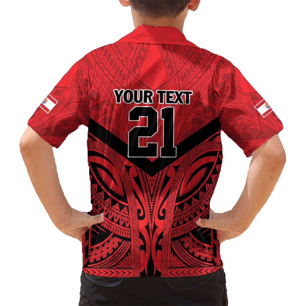 Tahiti Football Custom Family Matching Short Sleeve Bodycon Dress and Hawaiian Shirt Toa Aito Go Champions LT9 - Polynesian Pride