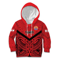 Tahiti Football Custom Kid Hoodie Toa Aito Go Champions LT9 Hoodie Red - Polynesian Pride