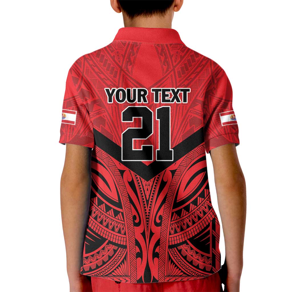 Tahiti Football Custom Kid Polo Shirt Toa Aito Go Champions LT9 - Polynesian Pride