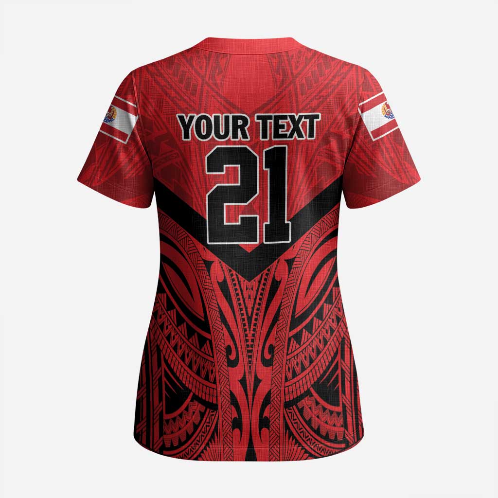 Tahiti Football Custom Scrub Top Toa Aito Go Champions - Polynesian Pride