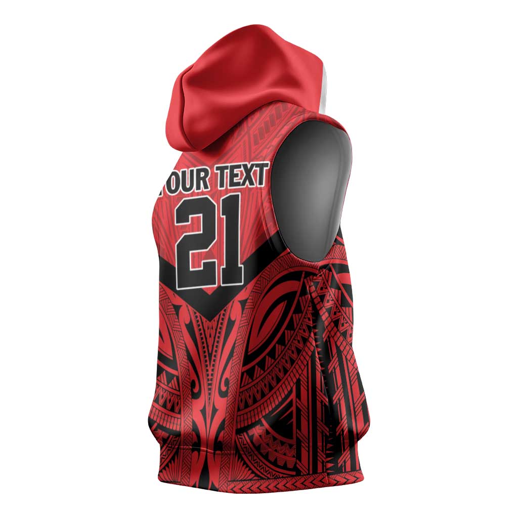 Tahiti Football Custom Sleeveless Hoodie Toa Aito Go Champions LT9 - Polynesian Pride