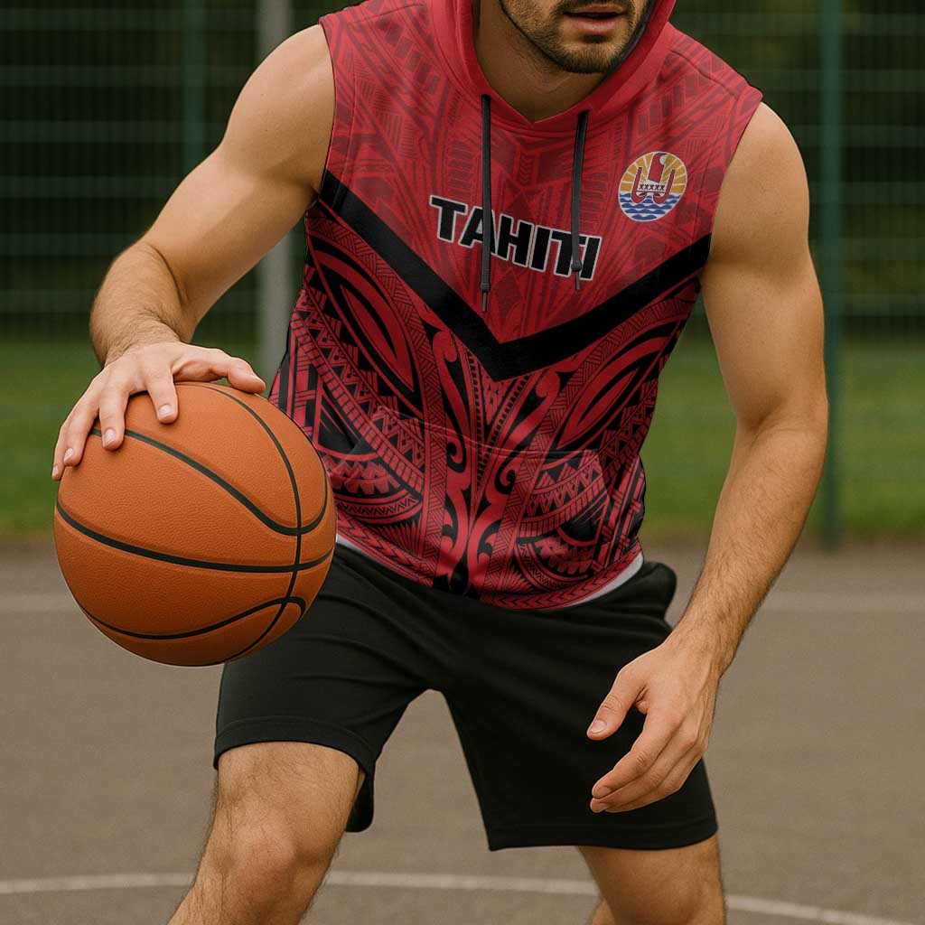 Tahiti Football Custom Sleeveless Hoodie Toa Aito Go Champions LT9 - Polynesian Pride