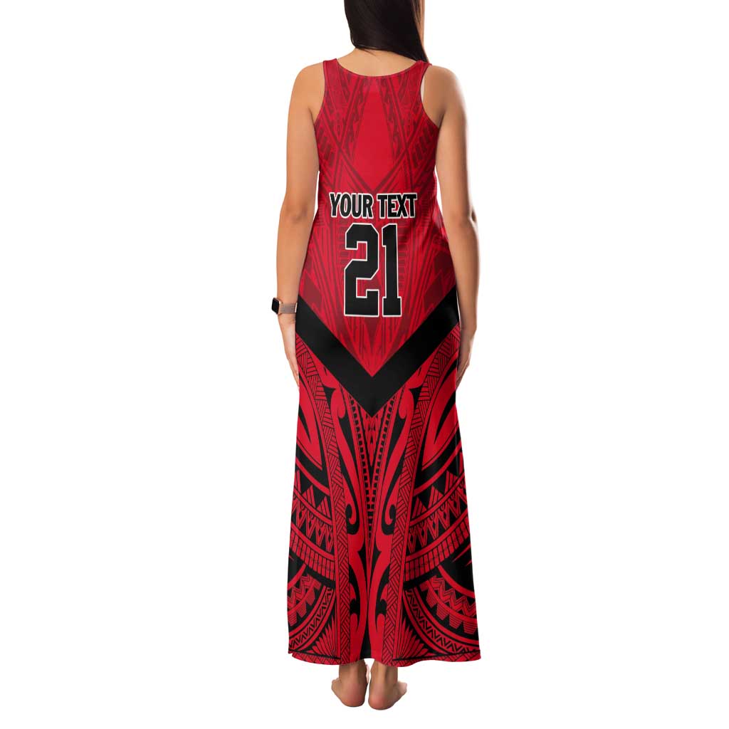 Tahiti Football Custom Tank Maxi Dress Toa Aito Go Champions LT9 - Polynesian Pride