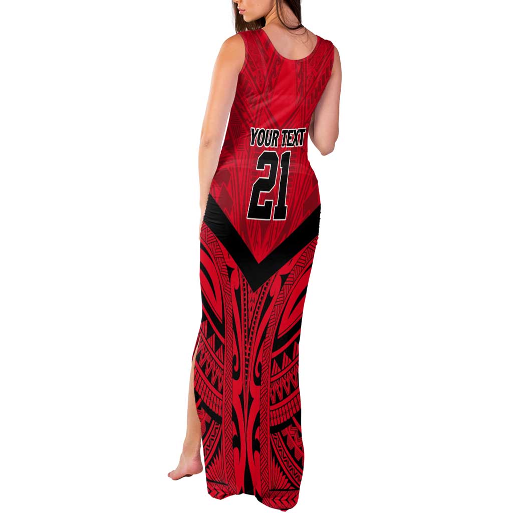 Tahiti Football Custom Tank Maxi Dress Toa Aito Go Champions LT9 - Polynesian Pride