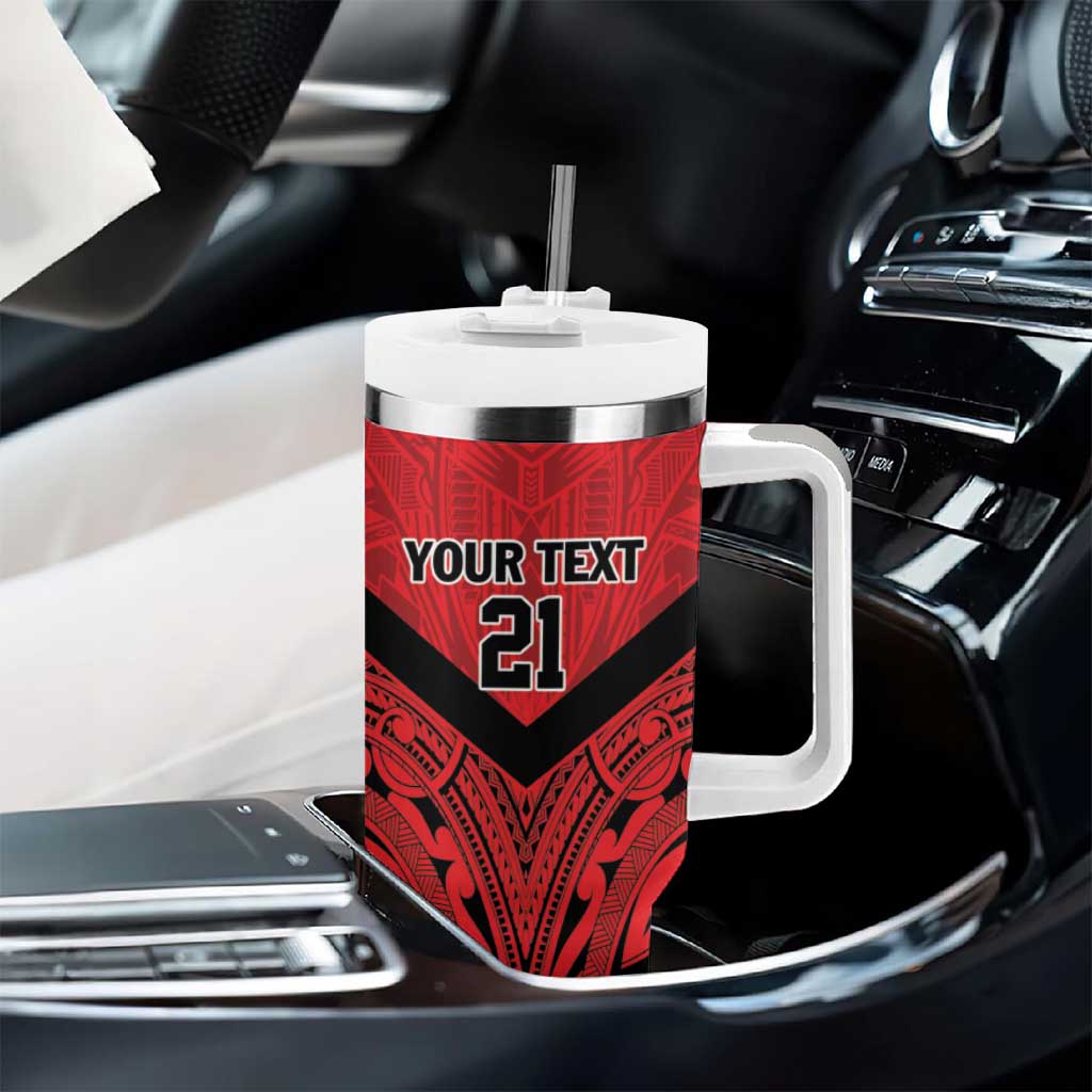 Tahiti Football Custom Tumbler With Handle Toa Aito Go Champions