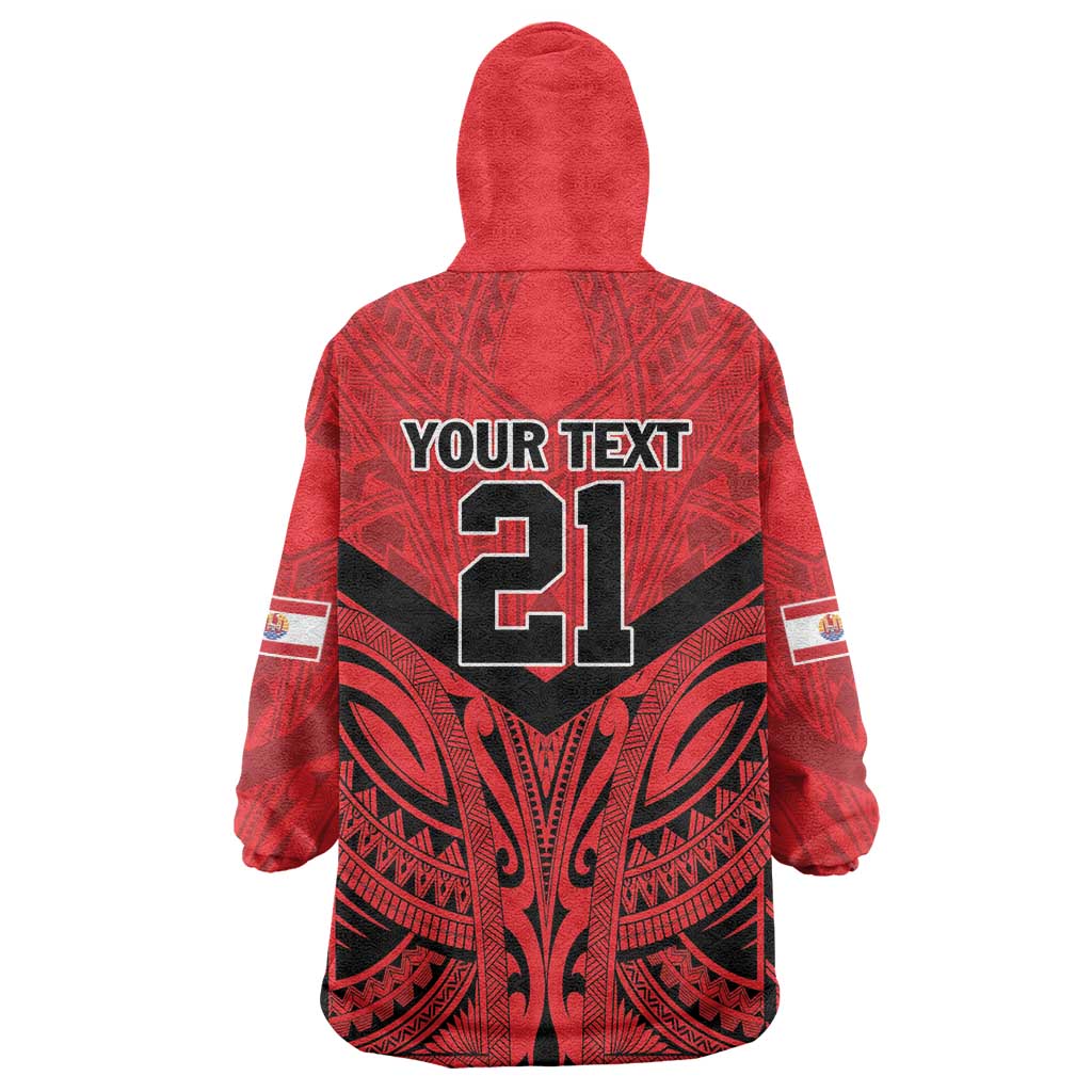 Tahiti Football Custom Wearable Blanket Hoodie Toa Aito Go Champions LT9 - Polynesian Pride