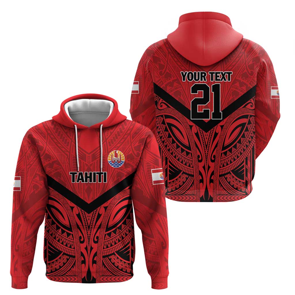 Tahiti Football Custom Zip Hoodie Toa Aito Go Champions LT9 - Polynesian Pride