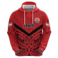 Tahiti Football Custom Zip Hoodie Toa Aito Go Champions LT9 - Polynesian Pride