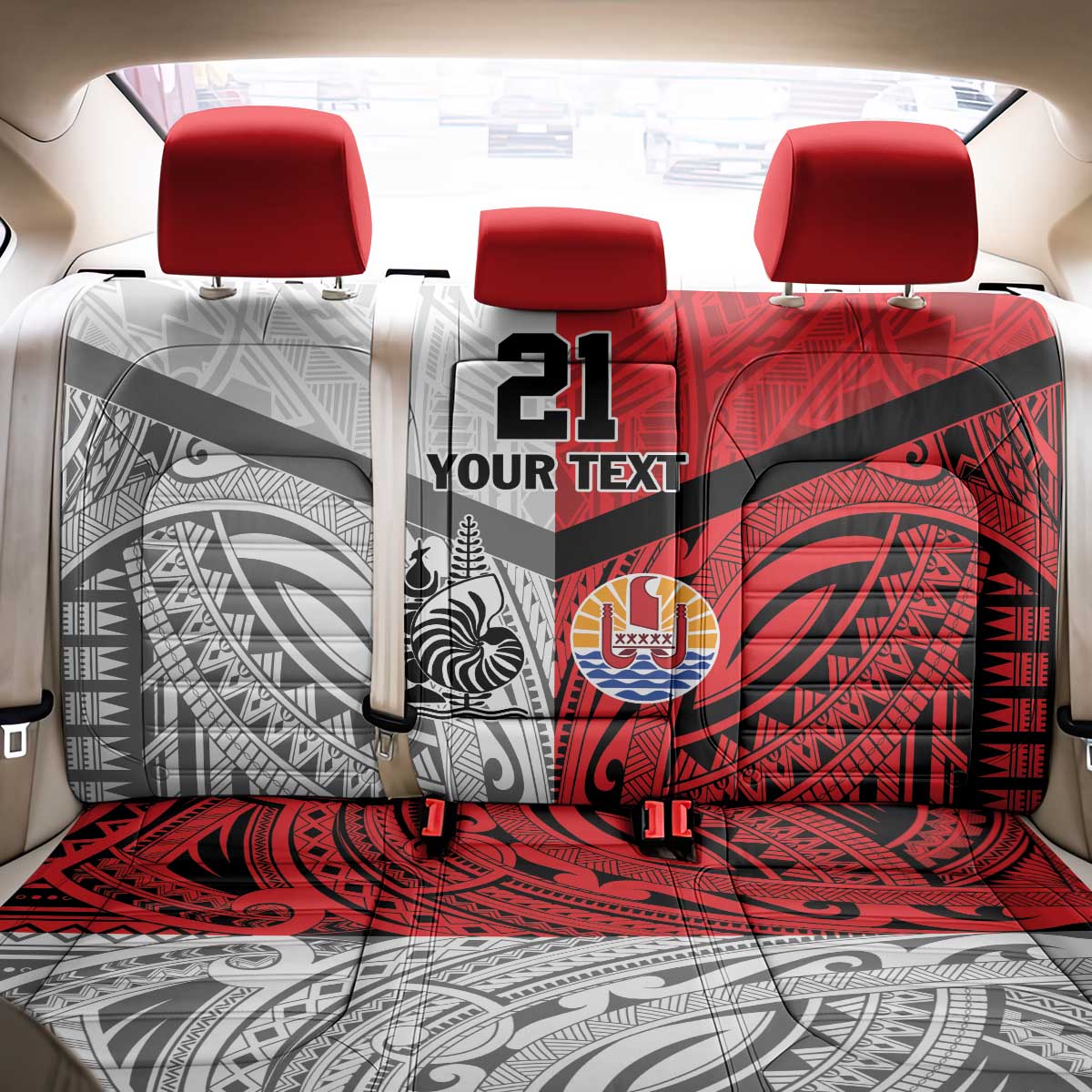 New Caledonia-Tahiti Football Custom Back Car Seat Cover Together Go Champions LT9 - Polynesian Pride