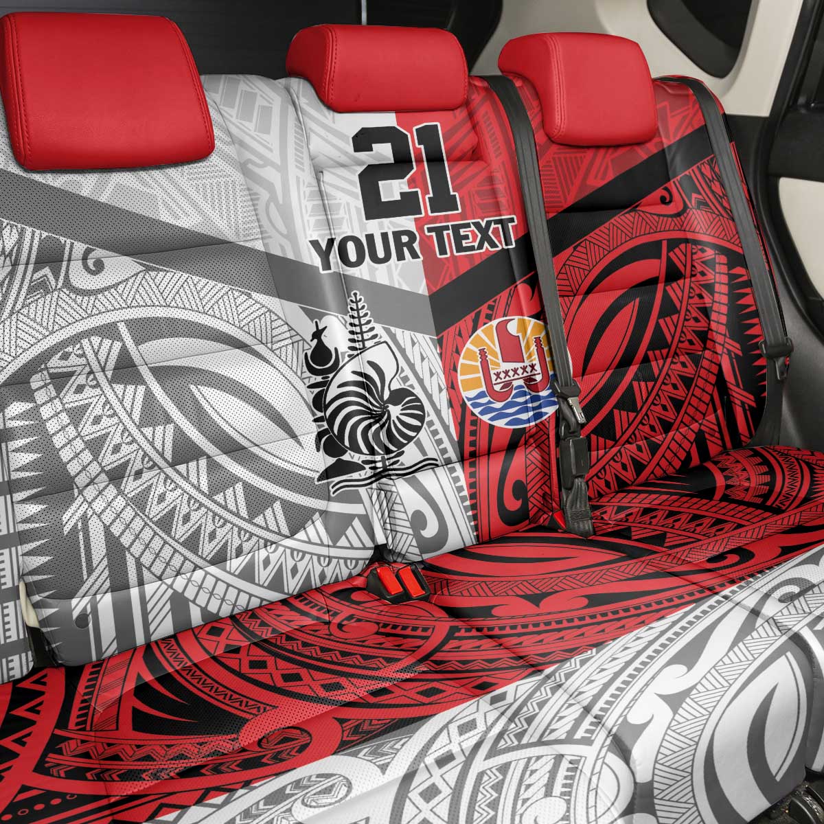 New Caledonia-Tahiti Football Custom Back Car Seat Cover Together Go Champions LT9 - Polynesian Pride