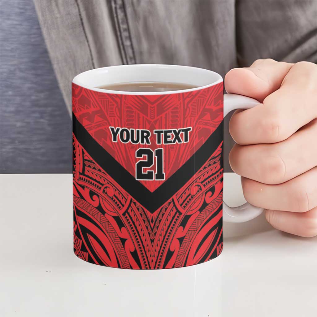 New Caledonia-Tahiti Football Custom Ceramic Mug Together Go Champions - Polynesian Pride
