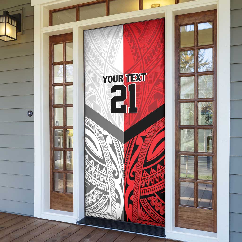 New Caledonia-Tahiti Football Custom Door Cover Together Go Champions LT9 - Polynesian Pride