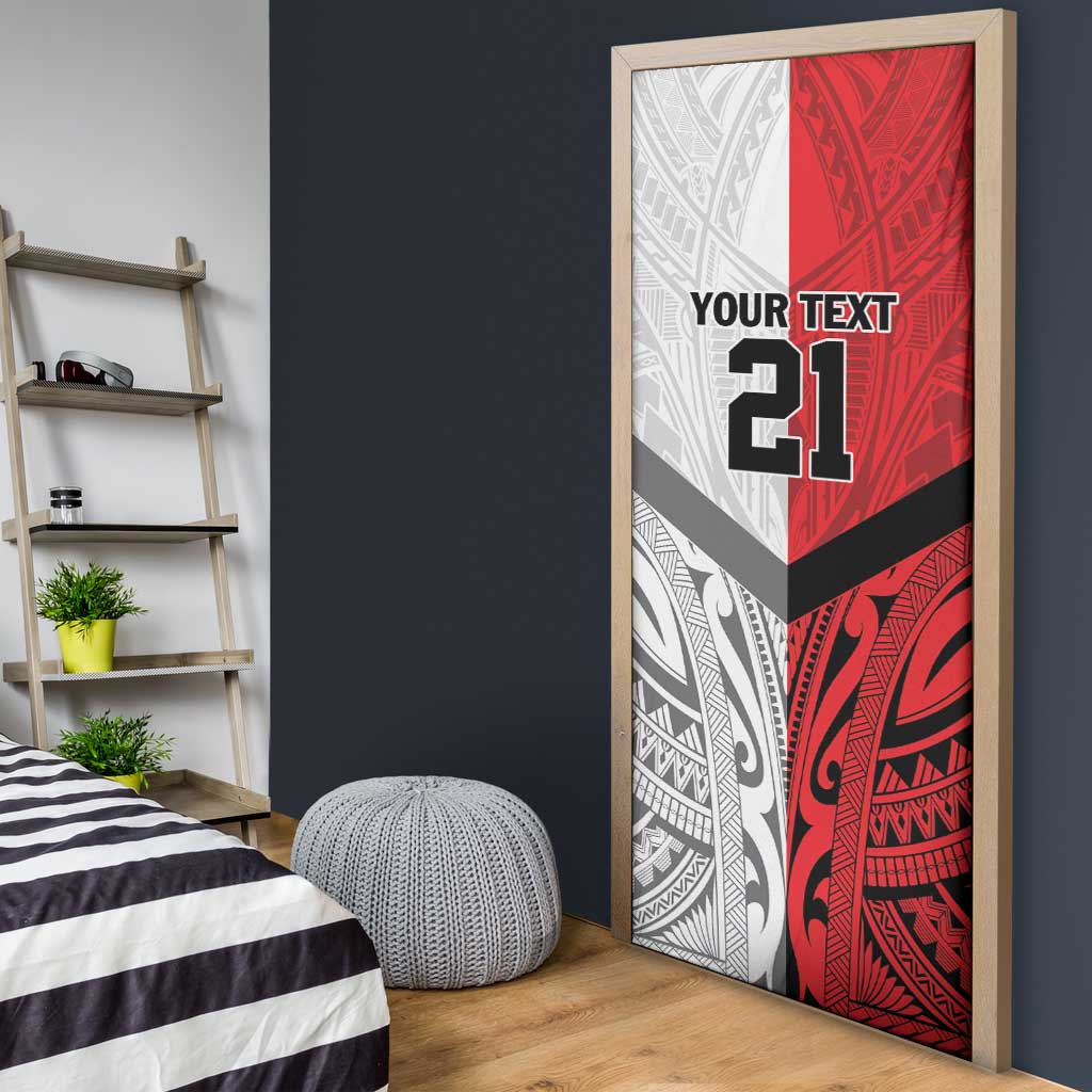 New Caledonia-Tahiti Football Custom Door Cover Together Go Champions LT9 - Polynesian Pride