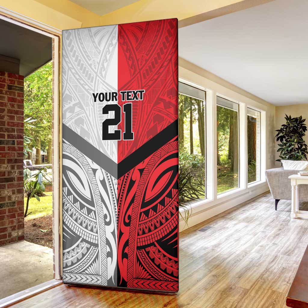 New Caledonia-Tahiti Football Custom Door Cover Together Go Champions LT9 - Polynesian Pride