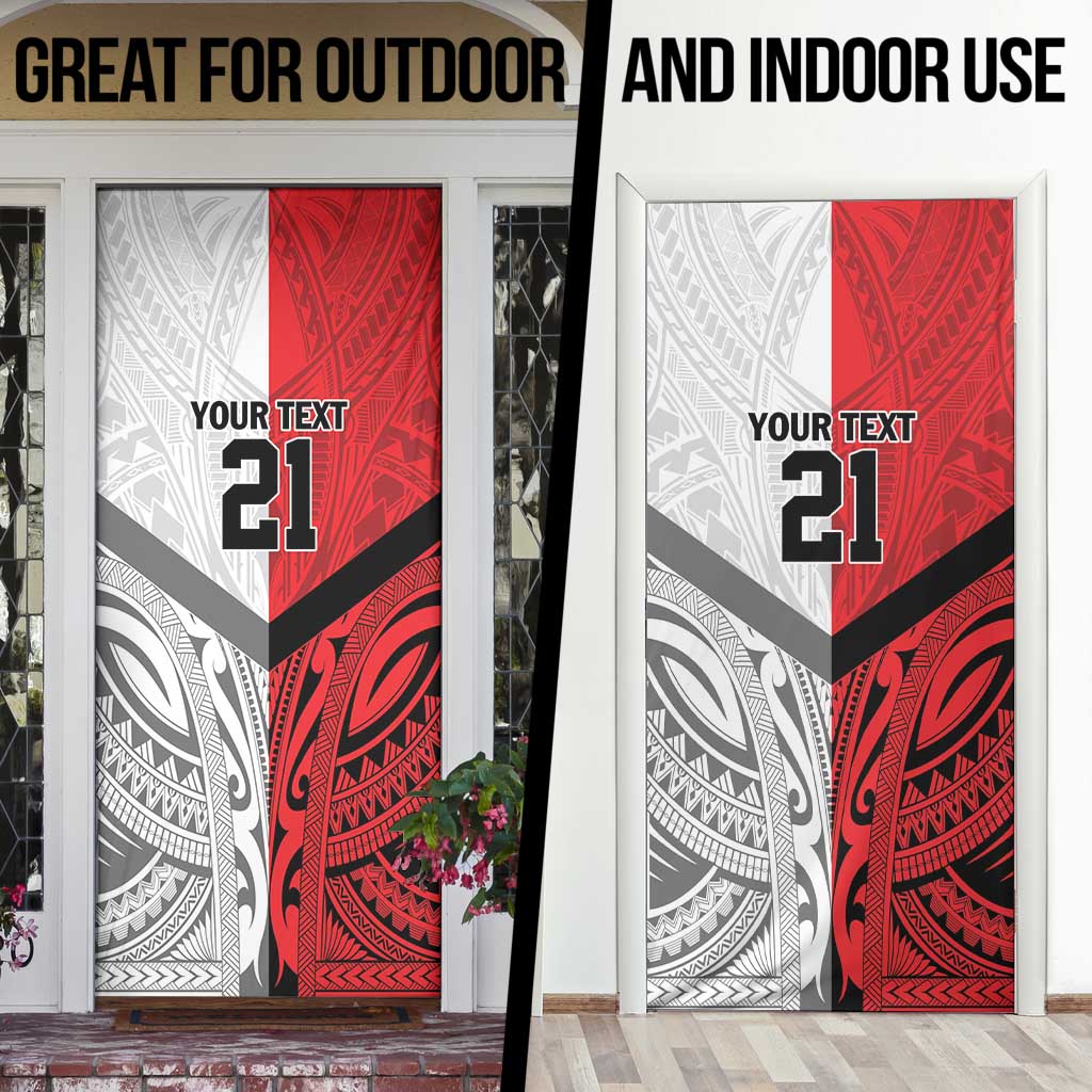 New Caledonia-Tahiti Football Custom Door Cover Together Go Champions LT9 - Polynesian Pride
