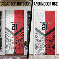 New Caledonia-Tahiti Football Custom Door Cover Together Go Champions LT9 - Polynesian Pride