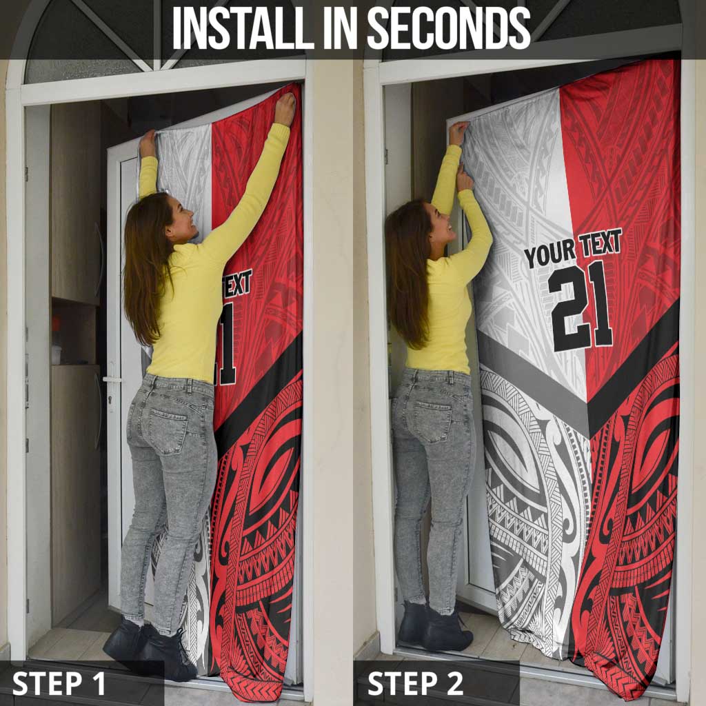 New Caledonia-Tahiti Football Custom Door Cover Together Go Champions LT9 - Polynesian Pride