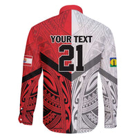 New Caledonia-Tahiti Football Custom Family Matching Short Sleeve Bodycon Dress and Hawaiian Shirt Together Go Champions LT9 - Polynesian Pride