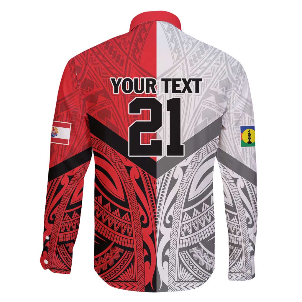 New Caledonia-Tahiti Football Custom Family Matching Summer Maxi Dress and Hawaiian Shirt Together Go Champions LT9 - Polynesian Pride