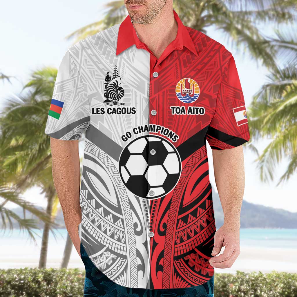 New Caledonia-Tahiti Football Custom Hawaiian Shirt Together Go Champions LT9 - Polynesian Pride