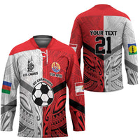 New Caledonia-Tahiti Football Custom Hockey Jersey Together Go Champions LT9 - Polynesian Pride