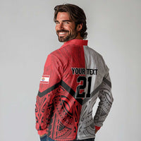 New Caledonia-Tahiti Football Custom Long Sleeve Polo Shirt Together Go Champions LT9 - Polynesian Pride