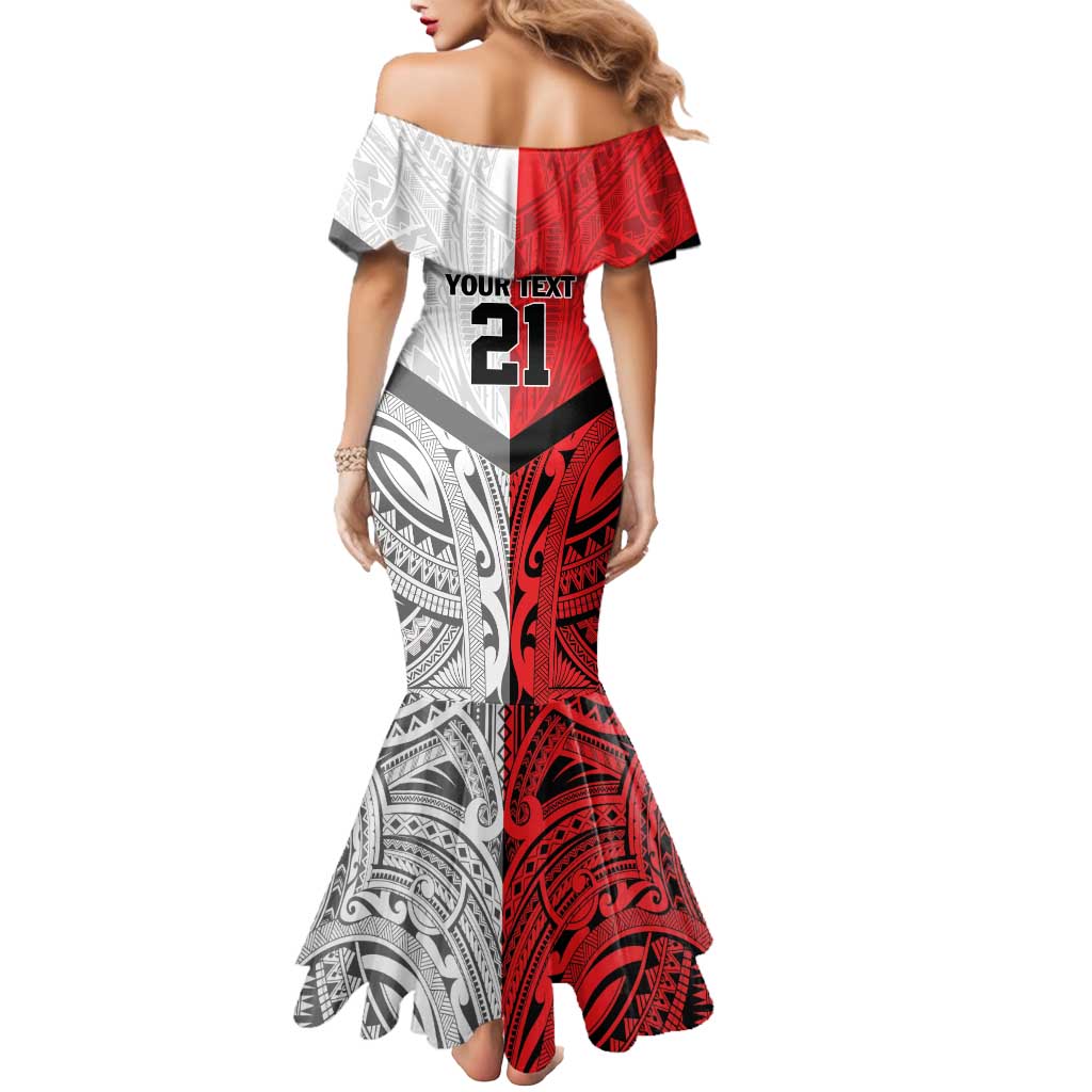 New Caledonia-Tahiti Football Custom Mermaid Dress Together Go Champions LT9 - Polynesian Pride