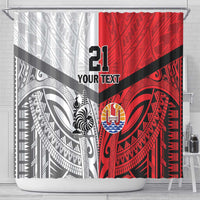 New Caledonia-Tahiti Football Custom Shower Curtain Together Go Champions LT9 - Polynesian Pride