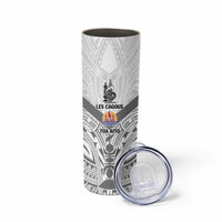 New Caledonia-Tahiti Football Custom Skinny Tumbler Together Go Champions LT9 - Polynesian Pride