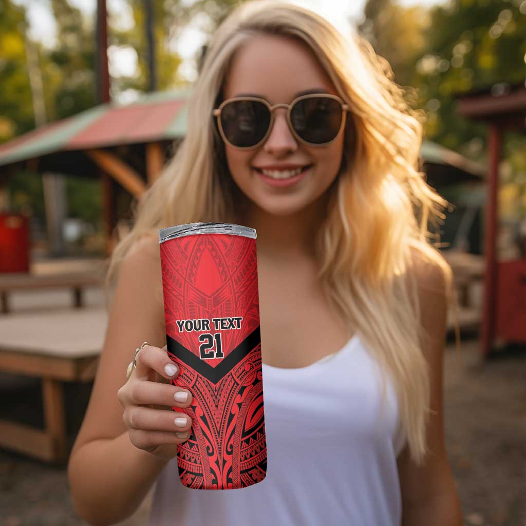 New Caledonia-Tahiti Football Custom Skinny Tumbler Together Go Champions LT9 - Polynesian Pride