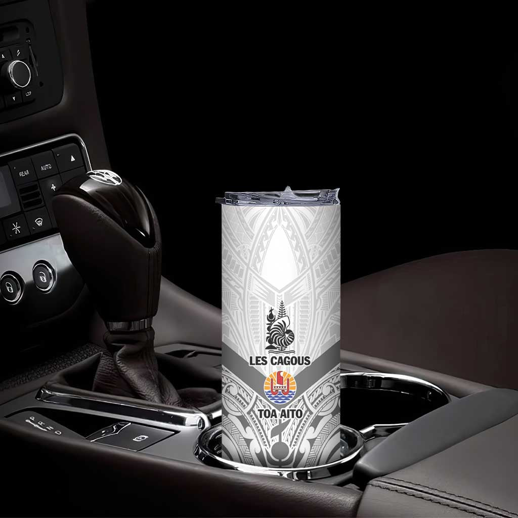 New Caledonia-Tahiti Football Custom Skinny Tumbler Together Go Champions LT9 - Polynesian Pride