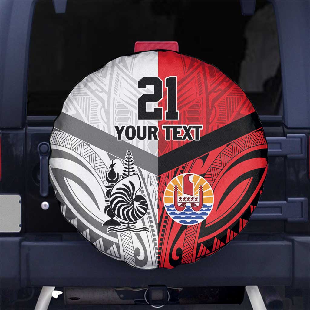 New Caledonia-Tahiti Football Custom Spare Tire Cover Together Go Champions LT9 No hole Art - Polynesian Pride