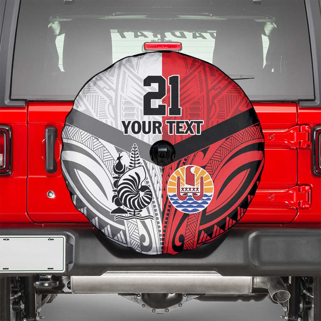 New Caledonia-Tahiti Football Custom Spare Tire Cover Together Go Champions LT9 - Polynesian Pride