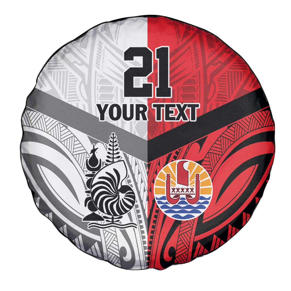 New Caledonia-Tahiti Football Custom Spare Tire Cover Together Go Champions LT9 - Polynesian Pride