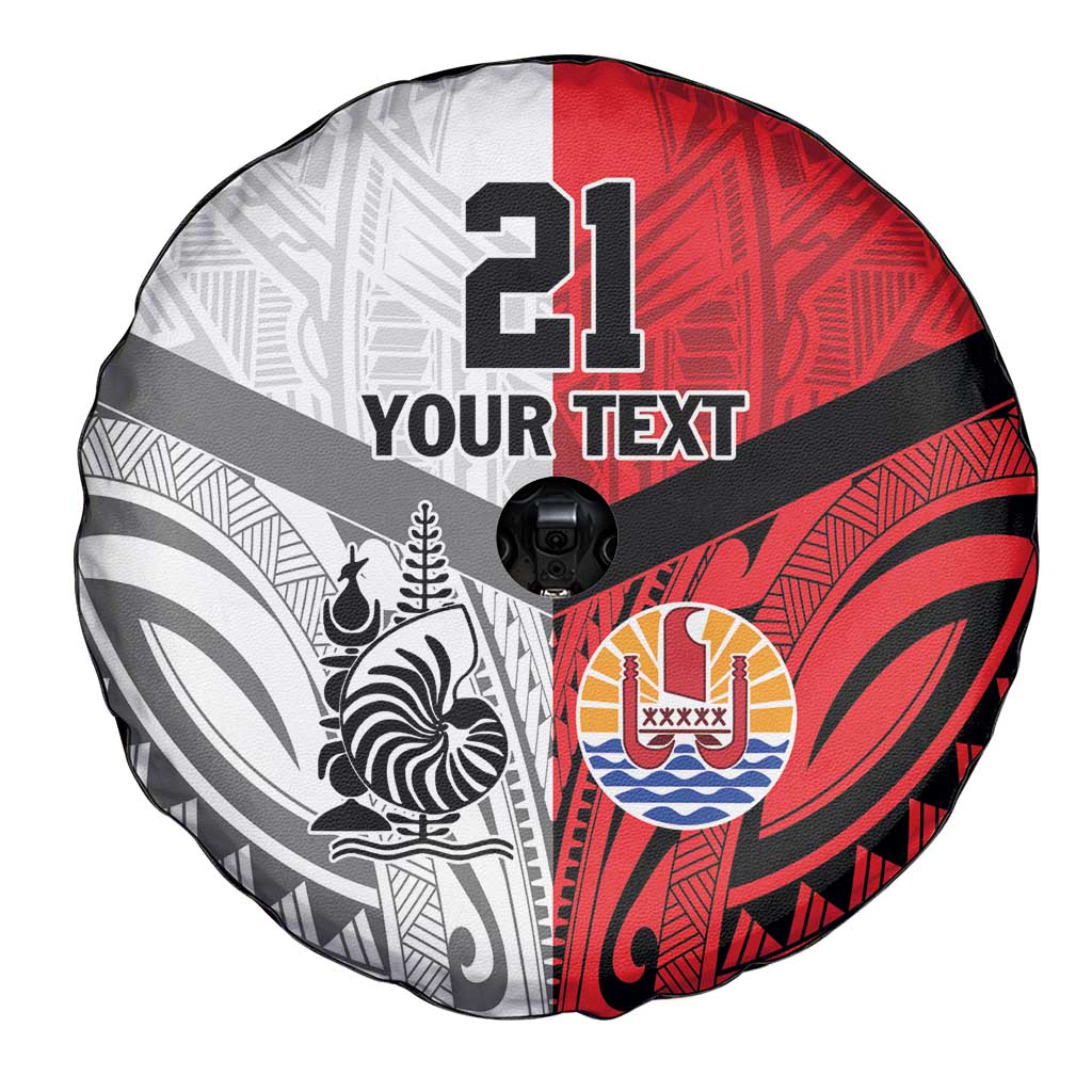 New Caledonia-Tahiti Football Custom Spare Tire Cover Together Go Champions LT9 - Polynesian Pride