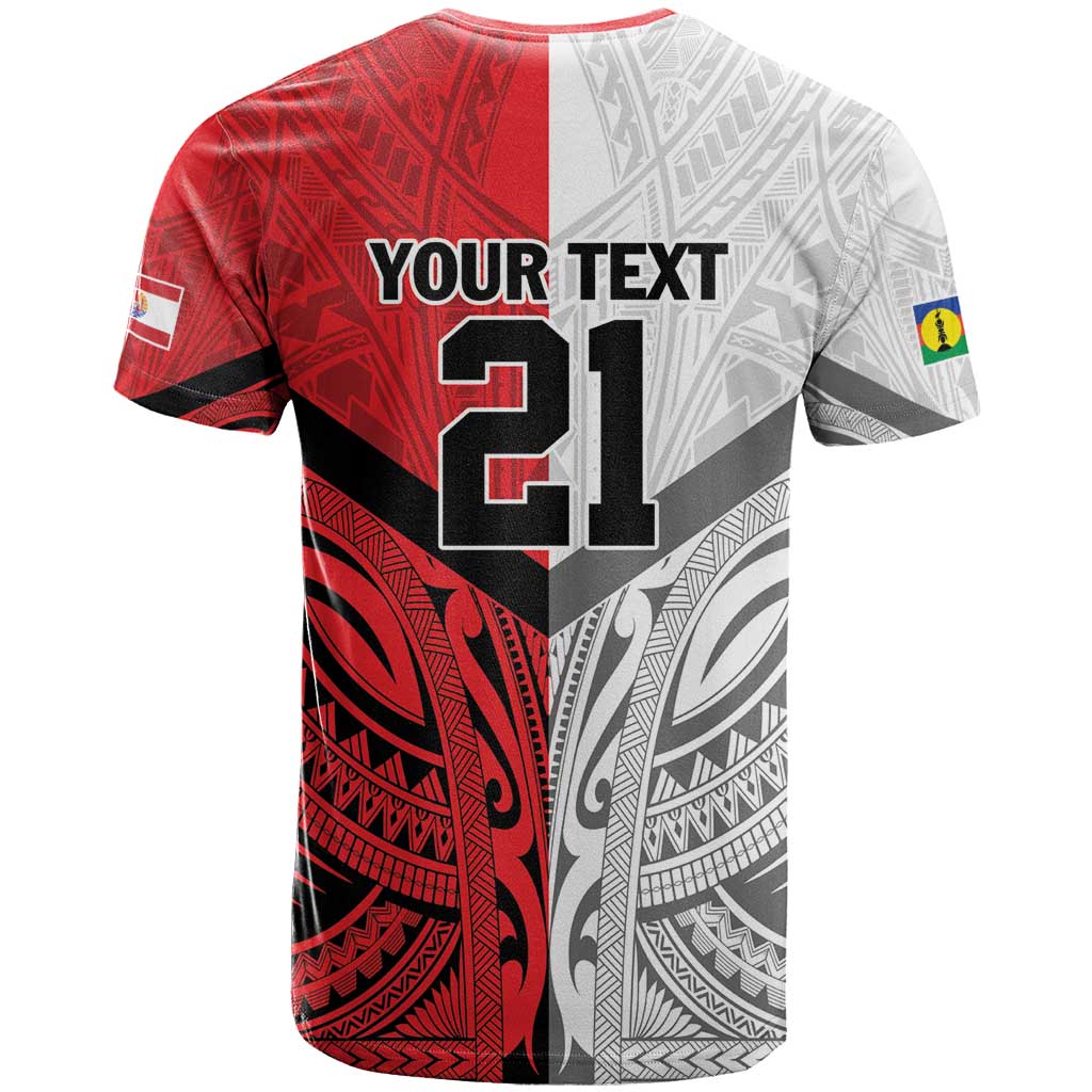 New Caledonia-Tahiti Football Custom T Shirt Together Go Champions LT9 - Polynesian Pride