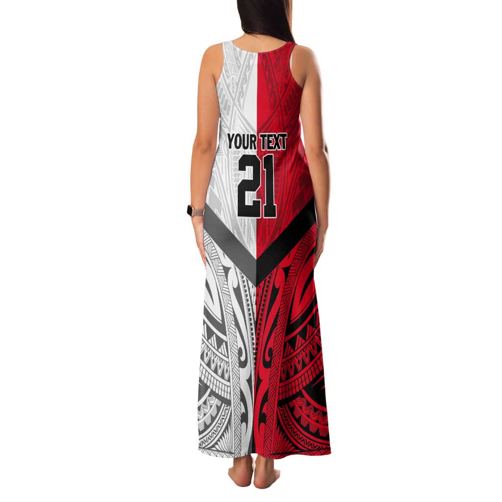 New Caledonia-Tahiti Football Custom Tank Maxi Dress Together Go Champions LT9 - Polynesian Pride