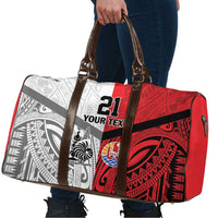 New Caledonia-Tahiti Football Custom Travel Bag Together Go Champions LT9 - Polynesian Pride