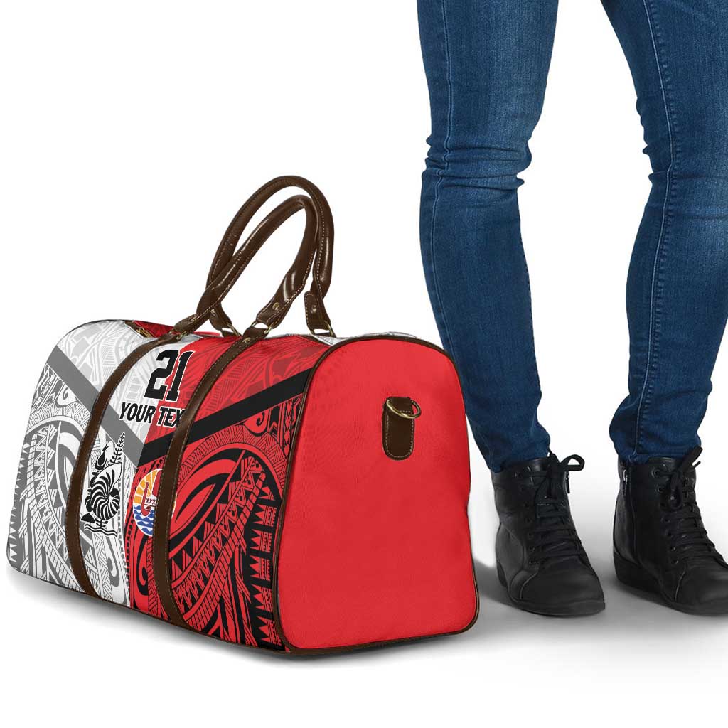 New Caledonia-Tahiti Football Custom Travel Bag Together Go Champions LT9 - Polynesian Pride