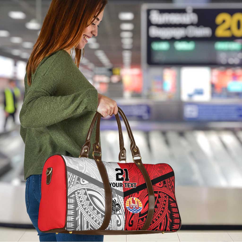 New Caledonia-Tahiti Football Custom Travel Bag Together Go Champions LT9 - Polynesian Pride