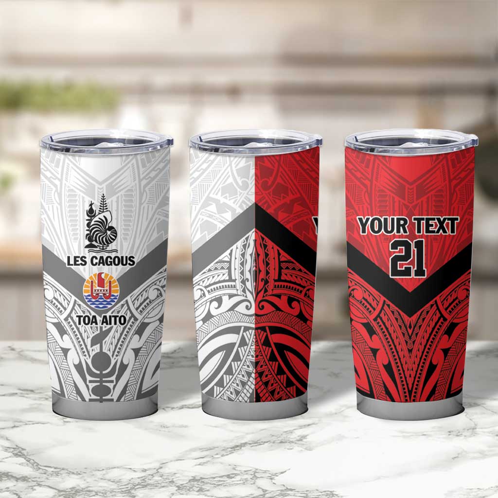 New Caledonia-Tahiti Football Custom Tumbler Cup Together Go Champions LT9 - Polynesian Pride